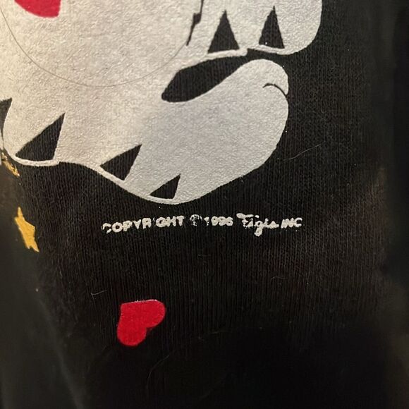 Vintage Cat Christmas Purrfectly Luvable Black Graphic Pullover Sweatshirt - Picture 7 of 9